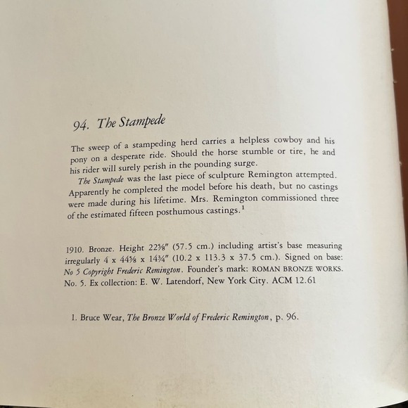 Frederic Remington 1st Edition Art Book - by Peter H. Hassrick (Author) - Picture 10 of 13